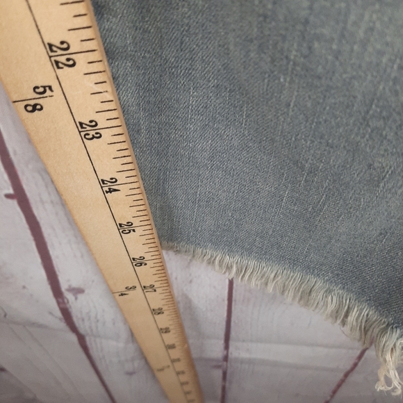 Loft Gray Light Wash Raw Denim Jeans - Picture 12 of 12